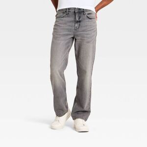 Men's Vintage Straight Fit Jeans - Goodfellow & Co Black Wash 29x30